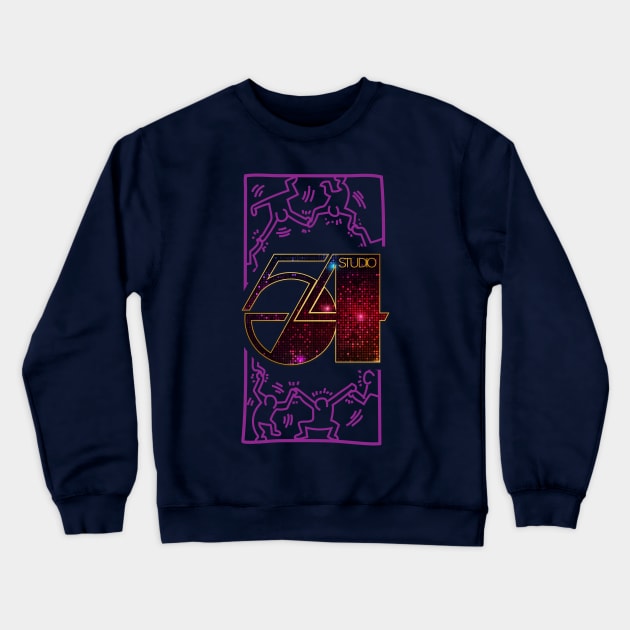 People love to dance (Studio 54 Edition) Crewneck Sweatshirt by dojranliev